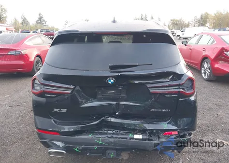 2023 BMW X3 xDrive30I из США, поврежденный, VIN 5UX53DP0XP9P14751